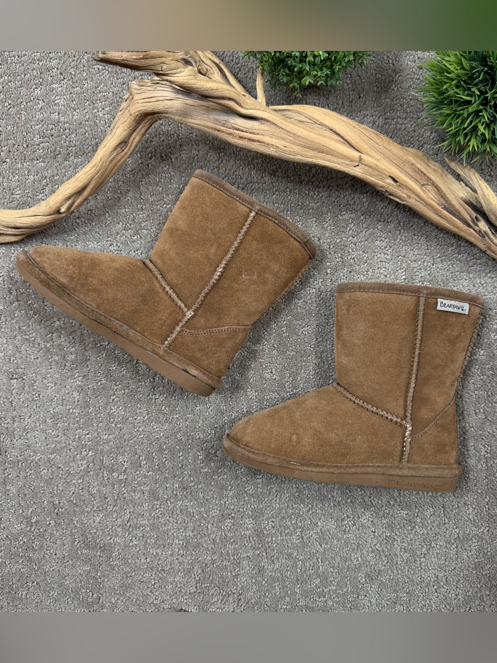 BearPaw Youth Boots Brown